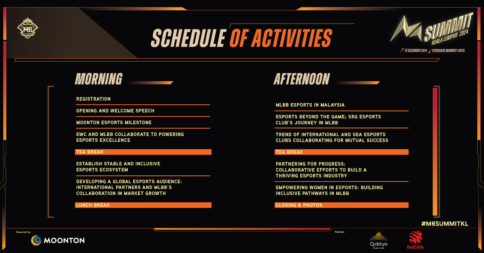 M6 Summit Schedule.jpg M6 Summit Schedule.jpg