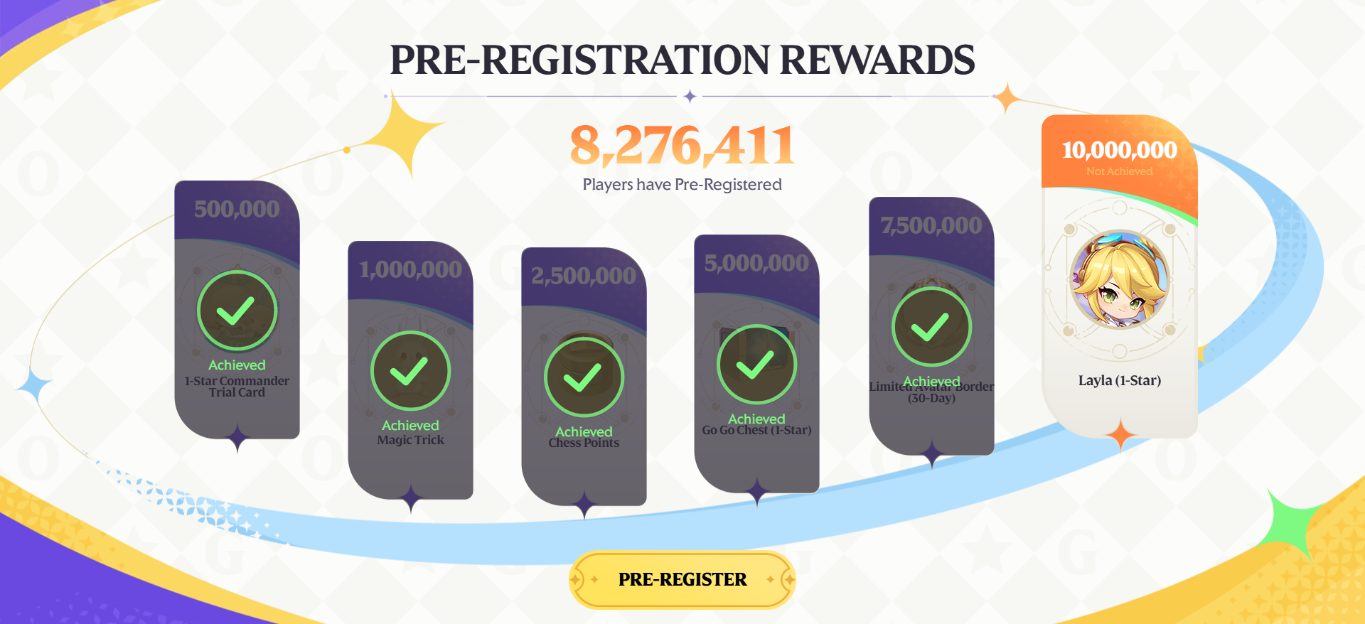 MCGG 8 Million Pre-Registrations MCGG 8 Million Pre-Registrations